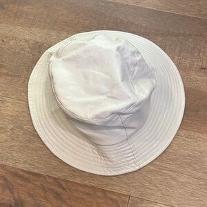 Anthropologie White Bucket Hat